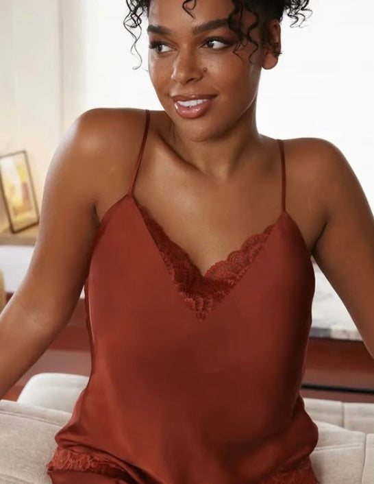 Sans Complexe Top Raso con Pizzo Elastico (Art. 50XAN87)