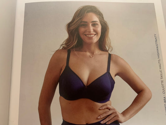 Sans Complexe reggiseno ferertto liscio con bordo in tulle (Art. 1709)