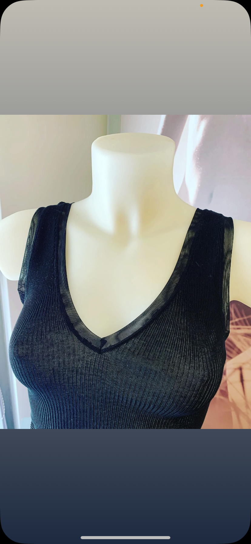 Lisanza canotta spalla larga  con bordo In tulle (Art. 2109M9404)