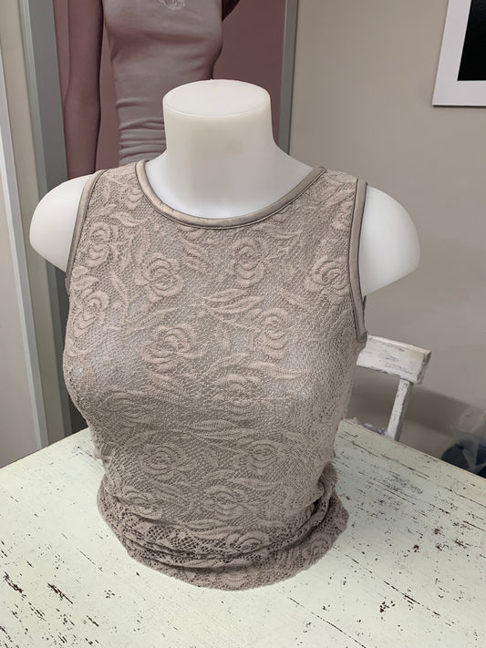 Lisanza canotta spalla larga pura lana in pizzo art2300