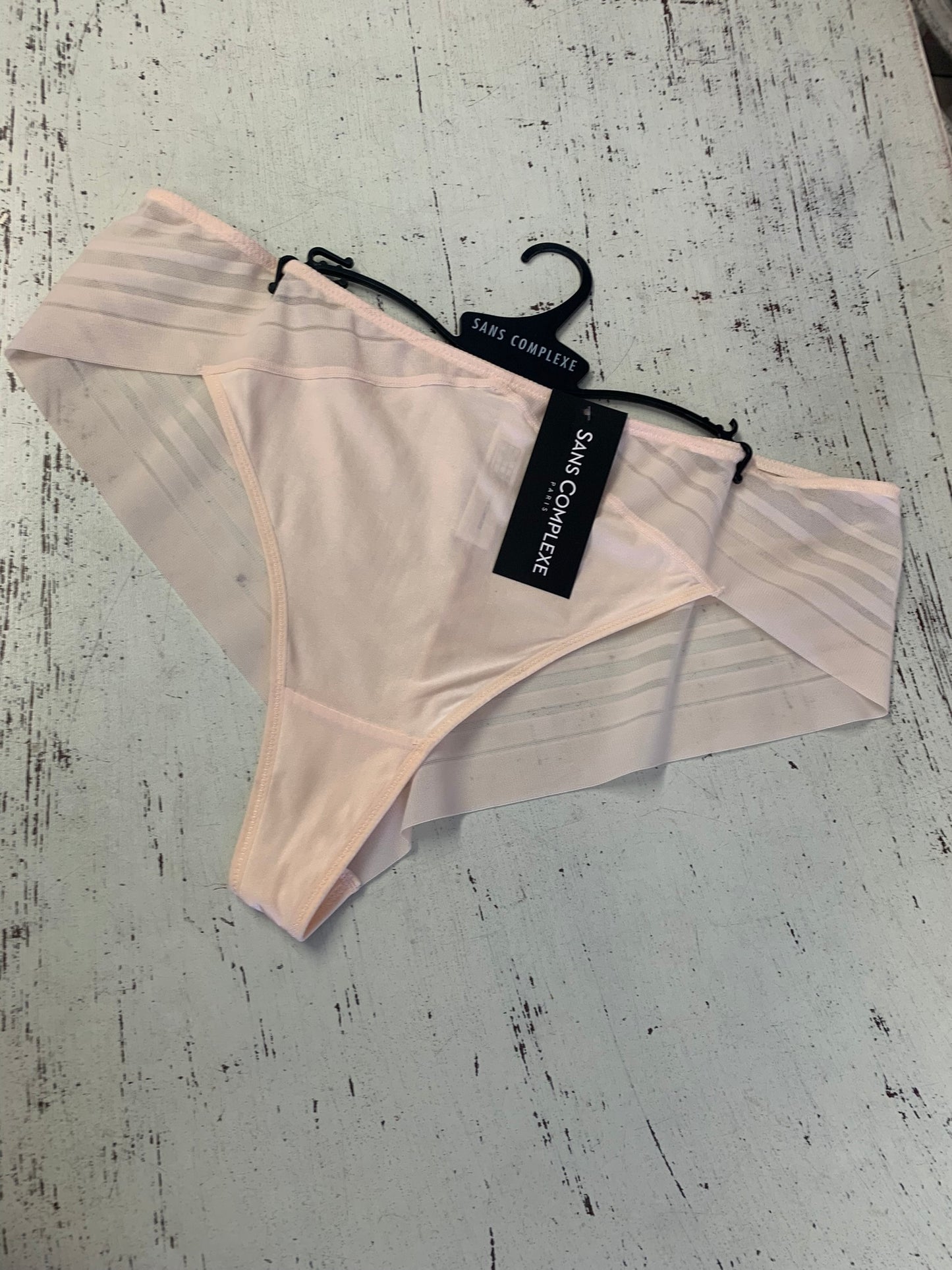 Sans Complexe brasiliana liscia con inserti in tulle (Art. 319798)