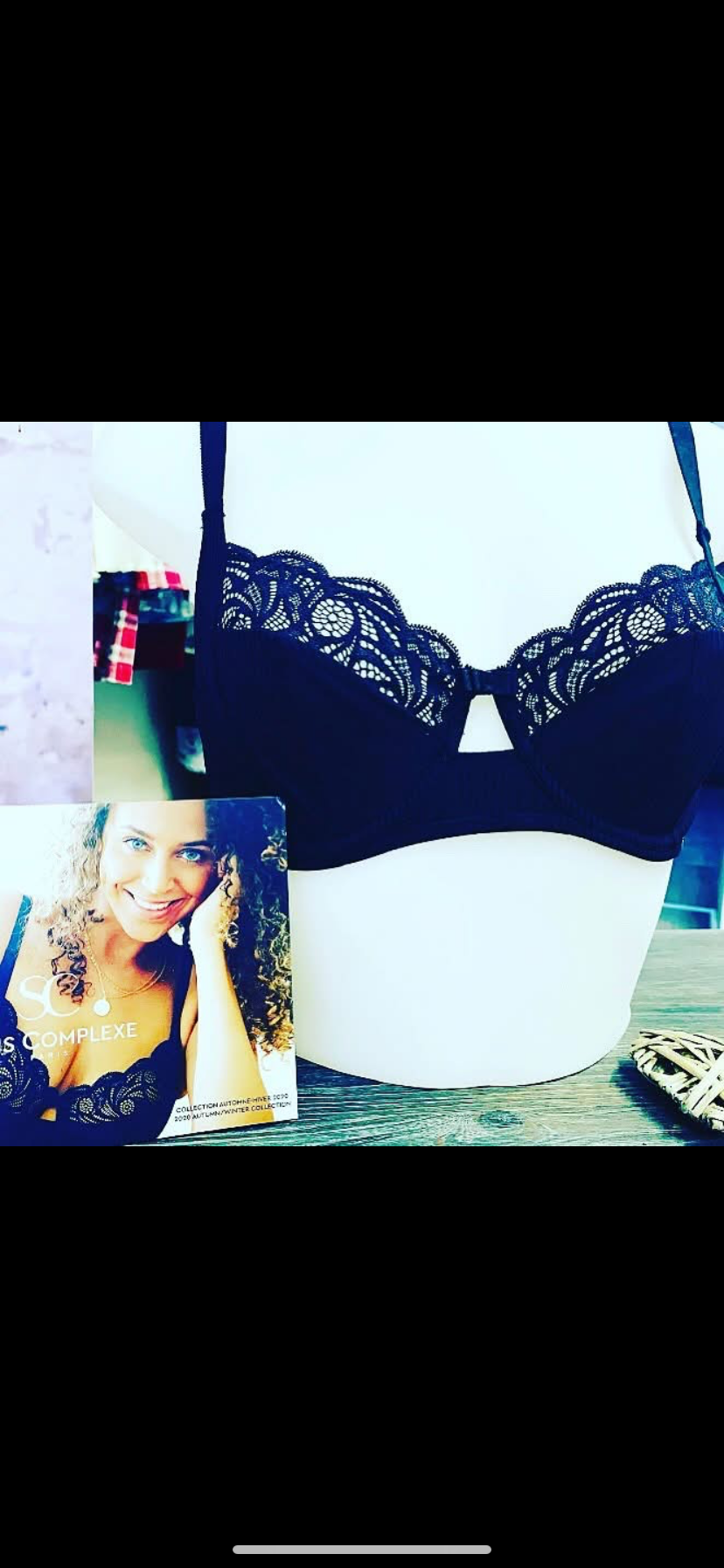 Sans Complexe Reggiseno Ferretto Lycra a Costina piu Pizzo (Art. 79AAF32)