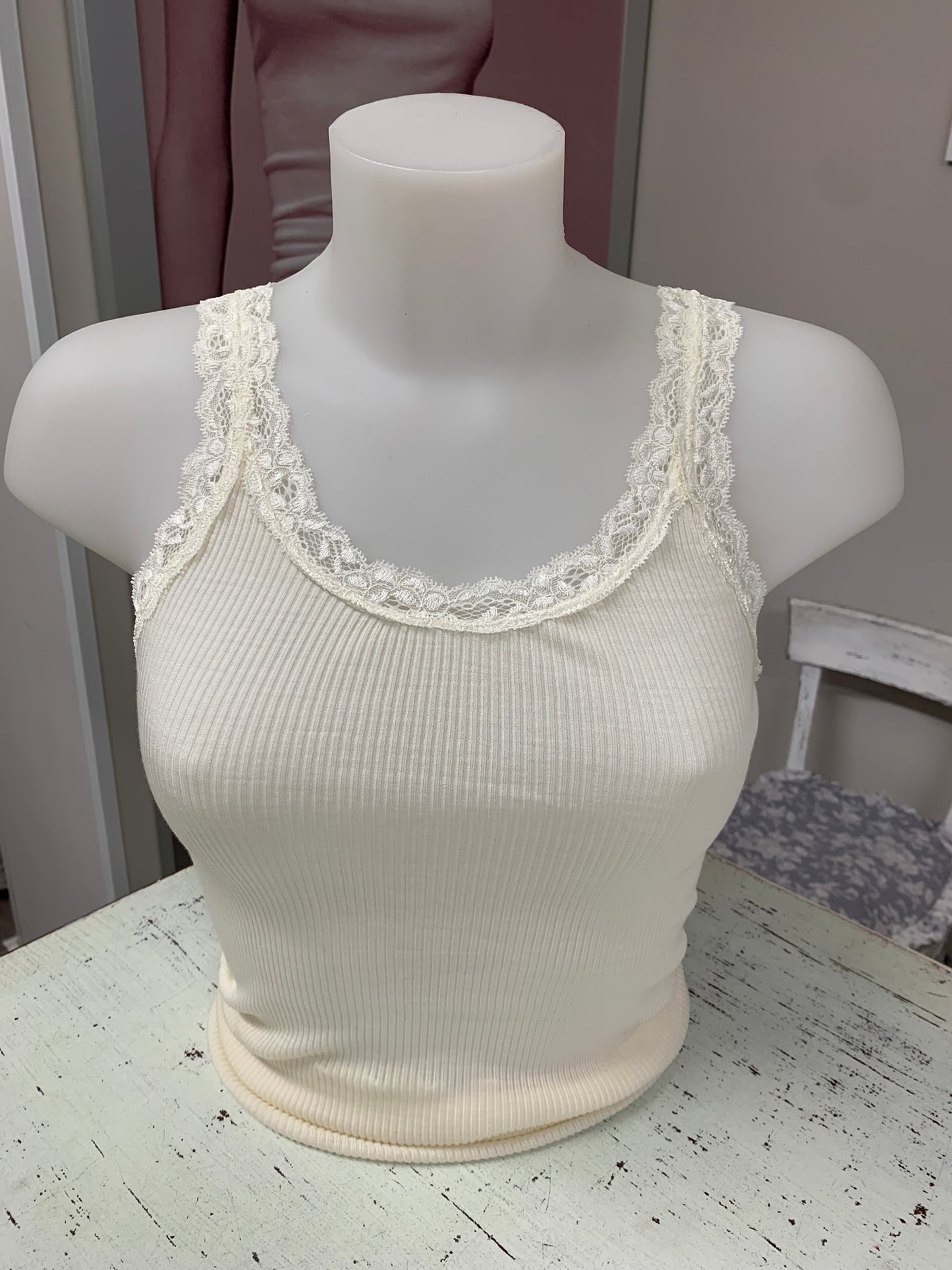 Fraly canotte costina lanaseta pizzo elastico art DF6900
