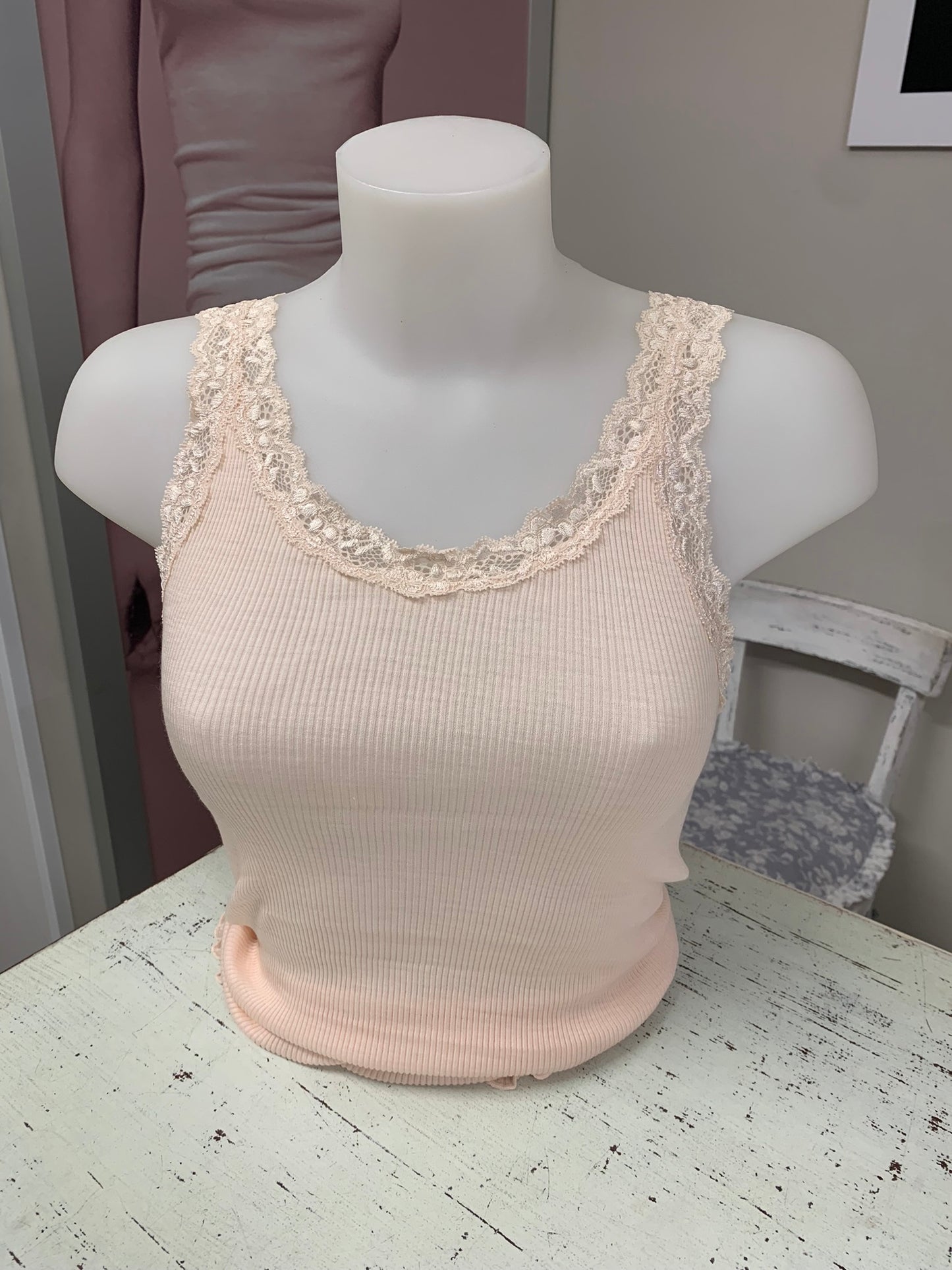 Fraly canotte costina lanaseta pizzo elastico art DF6900