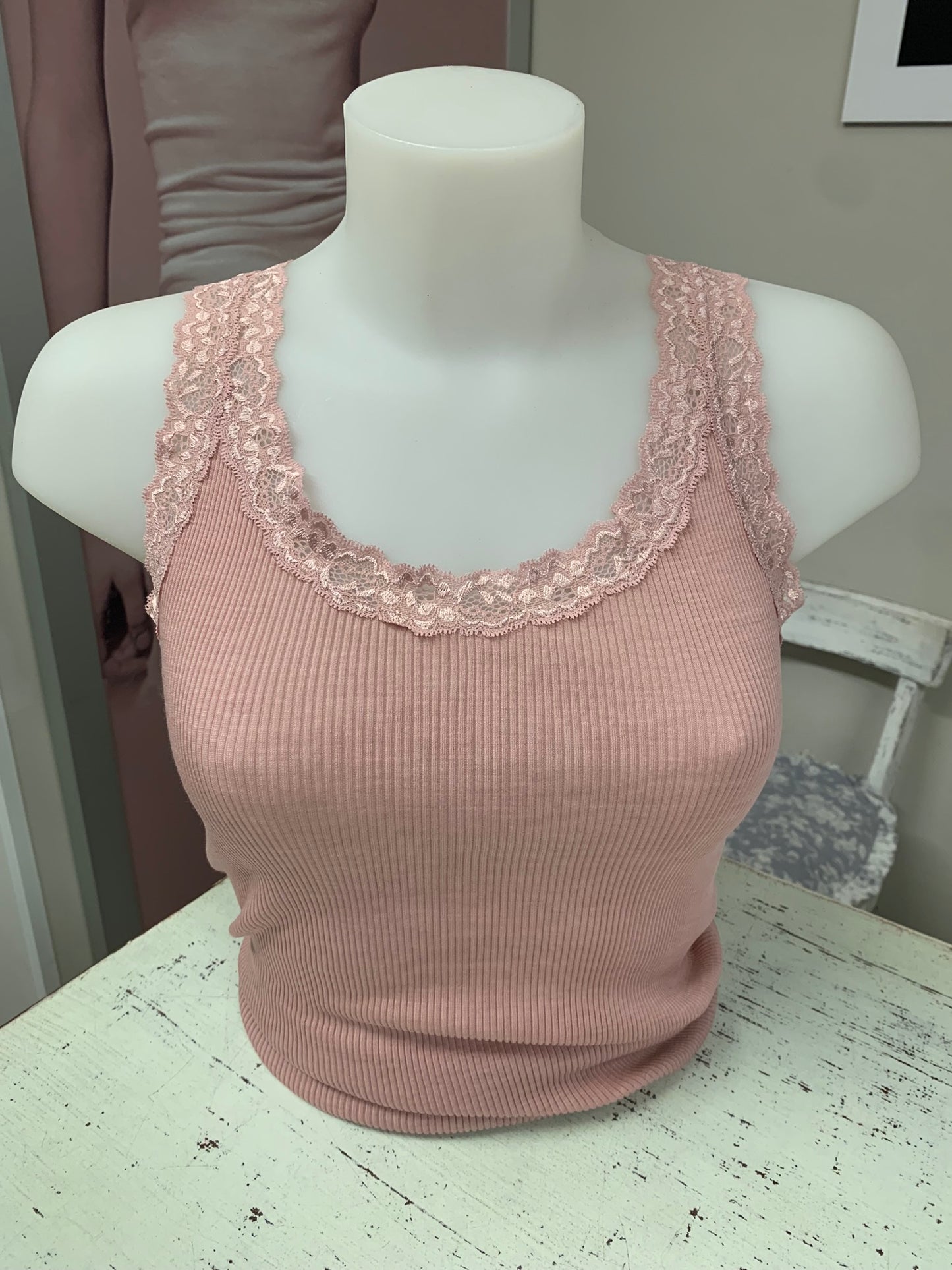 Fraly canotte costina lanaseta pizzo elastico art DF6900