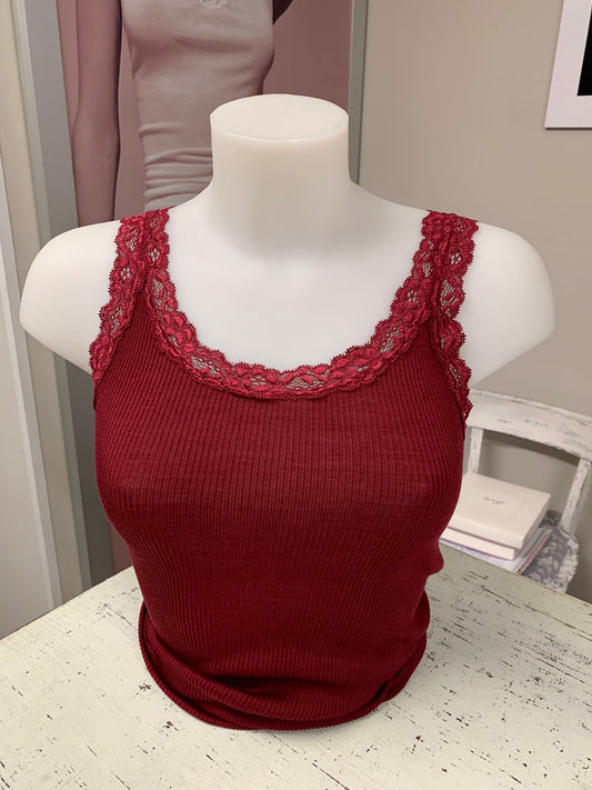 Fraly canotte costina lanaseta pizzo elastico art DF6900