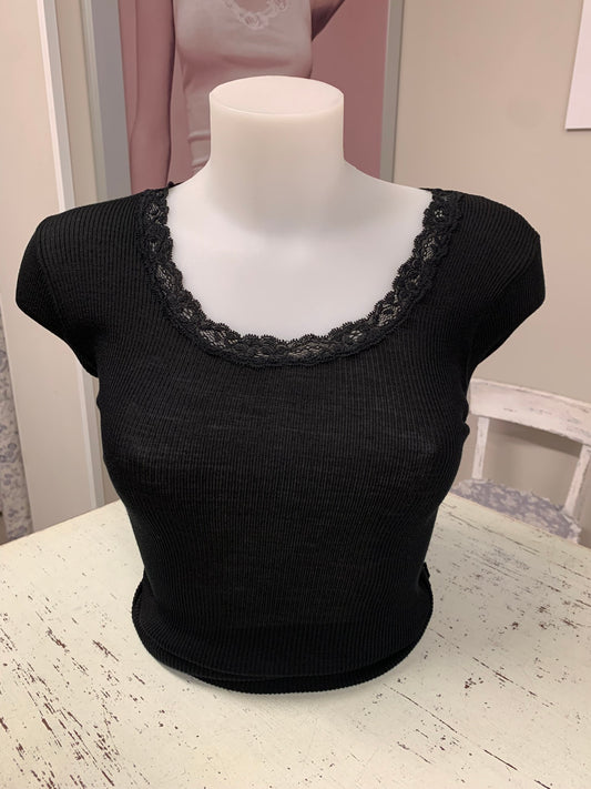 Fraly manica lunga a costina scollo rotondo art DF6903