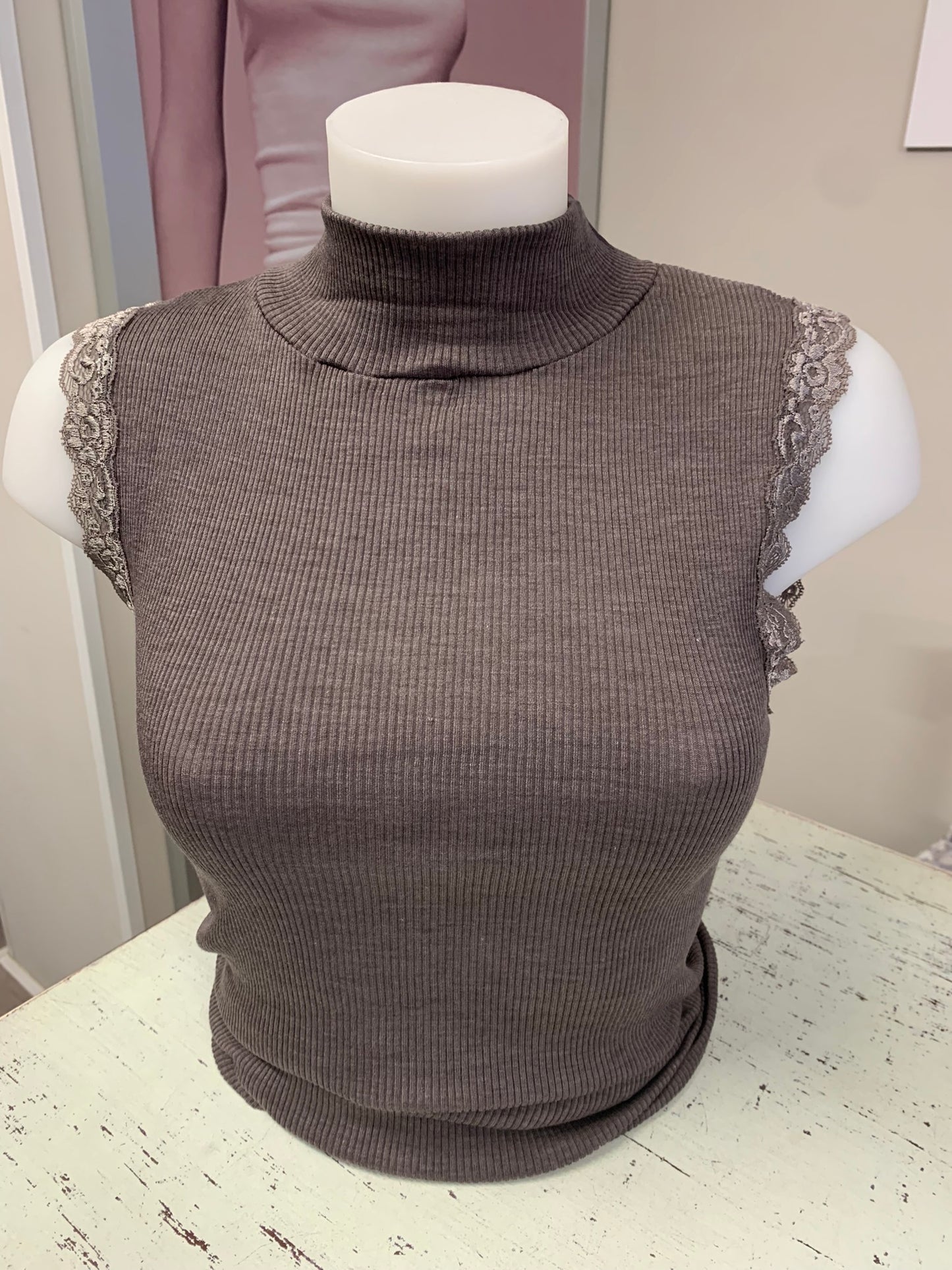 Fraly sotto giacca lupetto lanaseta costina artDF6904